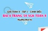 Giải bài 4 trang 58 Toán 8 Tập 1 SGK Cánh Diều